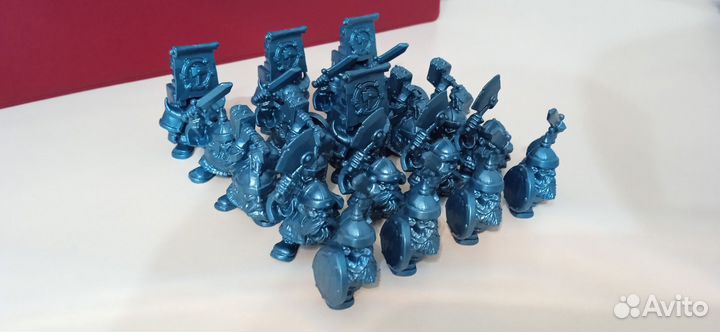 Гномы воины 28мм. Технолог. Полистирол