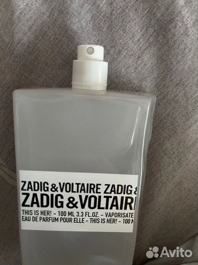 Zadig&voltaire this is her 100ml оригинал