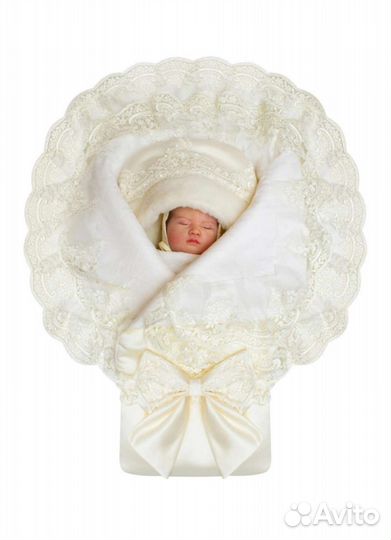 Конверт на выписку для девочки осень зима