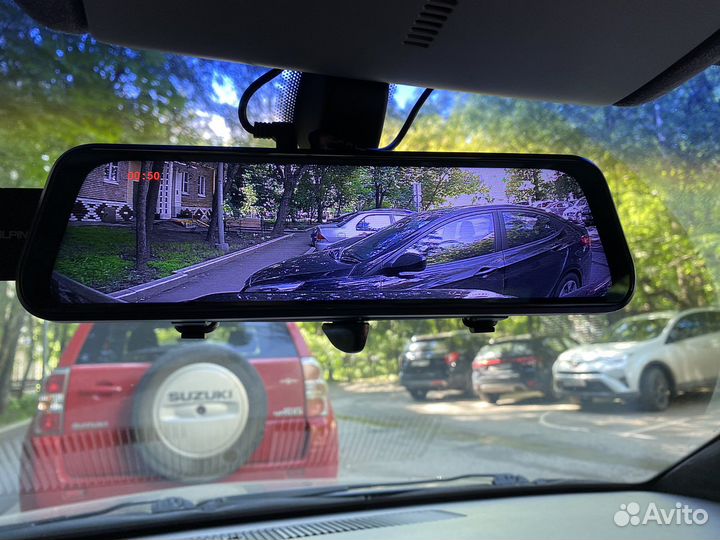 Видеорегистратор зеркало alpine DRM-M10 сенсорный