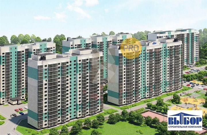 2-к. квартира, 55,7 м², 14/17 эт.