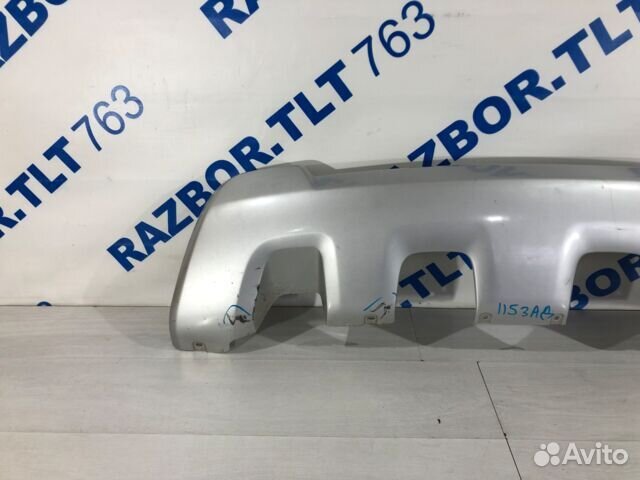 Накладка заднего бампера renault duster рест 1.5 d