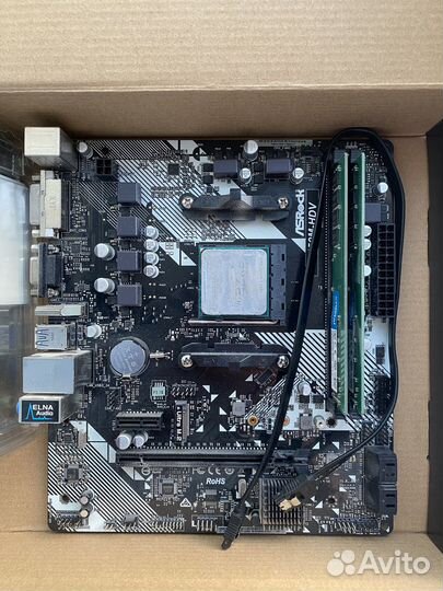 Комплект Ryzen 5 2600 + ASRock B450M + 16GB озу