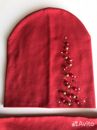 Комплект шапка+снуд 4-5 лет (весна)