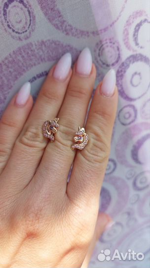 Серебряные серьги детские