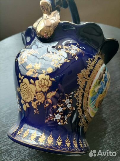 Ваза для фруктов (конфетница) кобальт