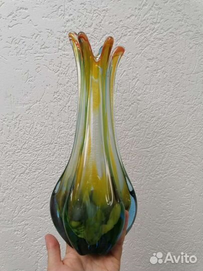 Ваза цветное стекло