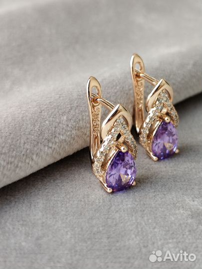 Серьги. Покрытие золото