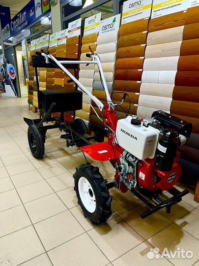 Мотоблок дизельный Honda 12HP+ адаптер