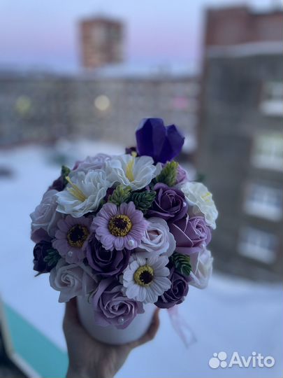 Букет цветов из мыла