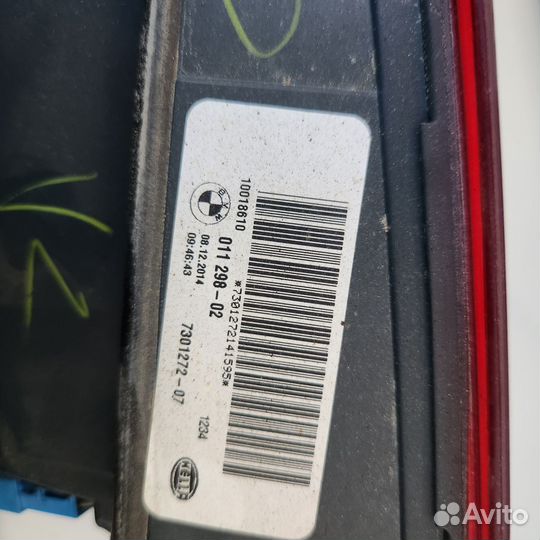 Фонарь крышки багажника bmw x5 f15 2015 с дефектом