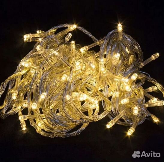 Гирлянда штора занавес 3*3 Новая