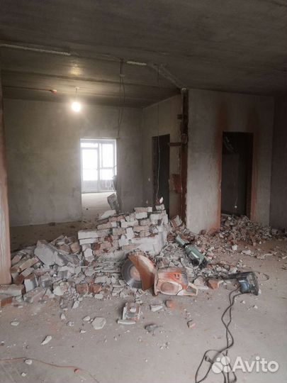 Алмазная резка. Резка дверных проёмов. Усиление