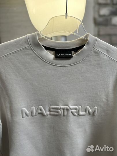 MA.Strum толстовка Embossed Logo Crew Neck