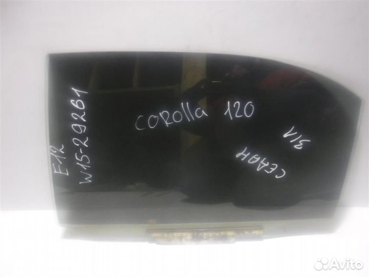 Стекло двери задней левой Toyota Corolla (E120) 2