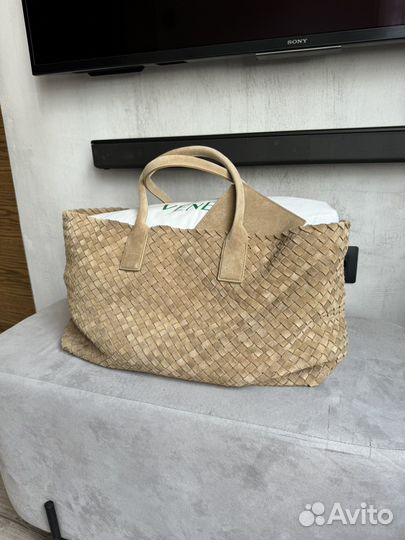 Замшевая сумка Bottega Veneta, Cabat