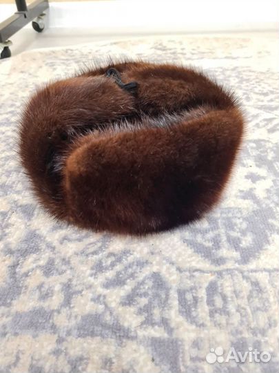 Мужская шапка СССР, ретро из меха норки