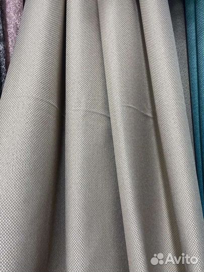 Шторы рогожка - лён новые, готовые