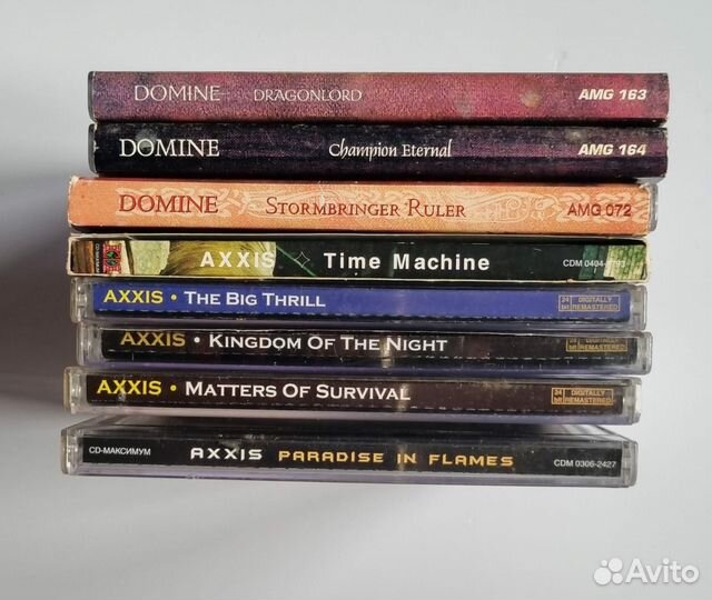 Музыкальные cd диски. Domine.Axxis.Adadio.Angra