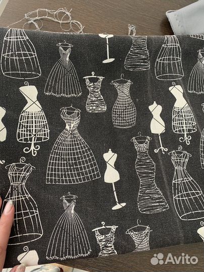 Ткань лен отрез манекены