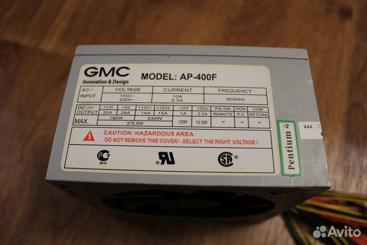 Блоки питания FSP 400Вт, GMC 400Вт, En lite 300Вт