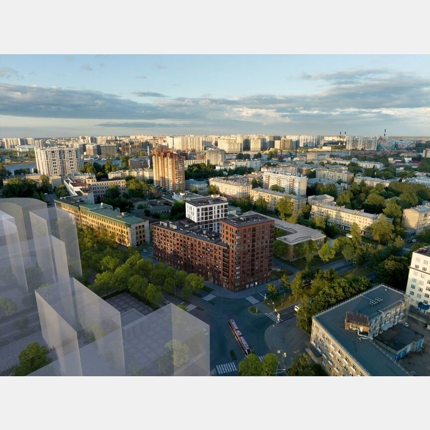 1-к. квартира, 44 м², 6/12 эт.