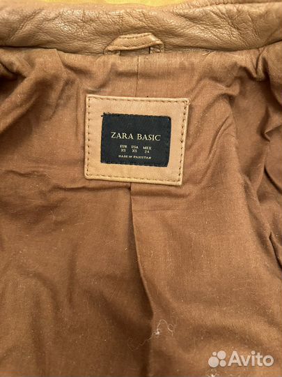 Куртка кожаная Zara Basic