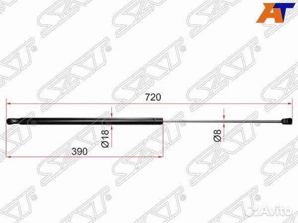 Амортизатор капота toyota camry europe/russia