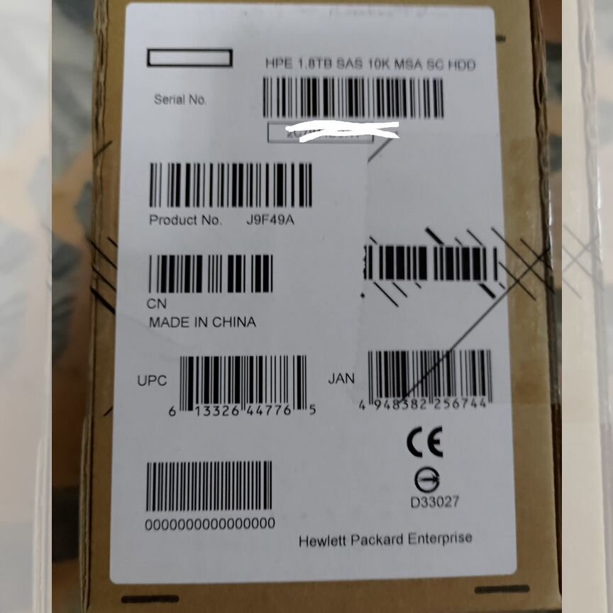 [J9F49A] Жесткий Диск Hp 1.8tb J9f49a 787649-001 Для Msa