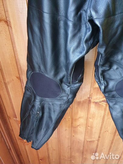 Мотоштаны кожаные мужские