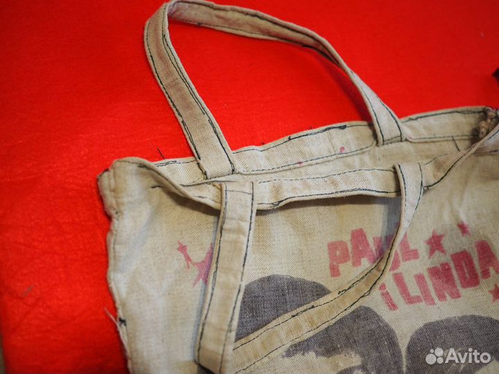 Сумка винтаж ссср,абба,пол макартни