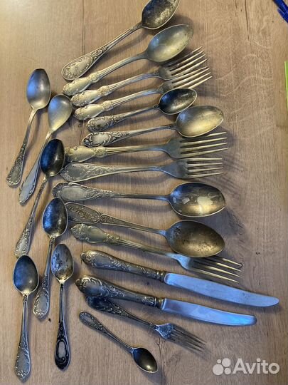 Столовые приборы мельхиор СССР