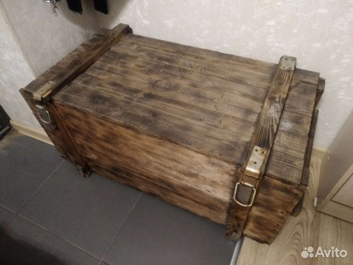 Сундук из Майнкрафта - ящик из массива стиль 