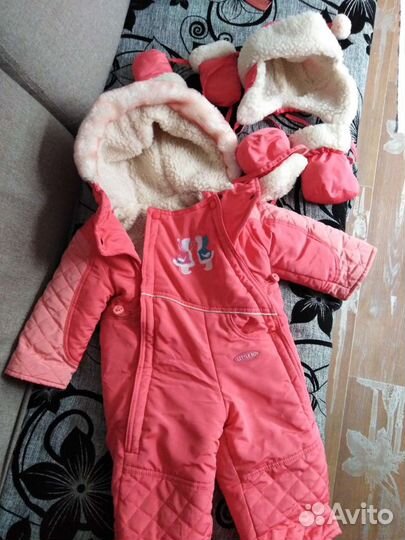 Зимний комбинезон для девочки 86-92