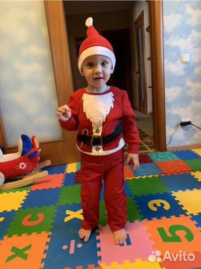 Новогодний костюм санты,деда мороза