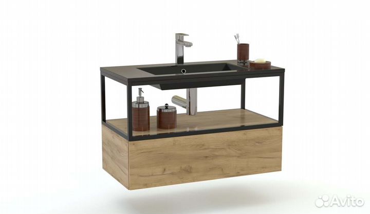 Тумба в ванную лофт