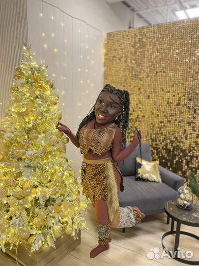 Ростовая кукла шуточный стриптиз мулатка