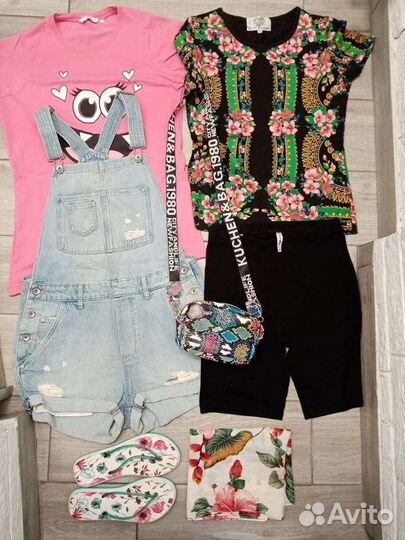 Вещи пакетом на девочку подростка 46-48разм