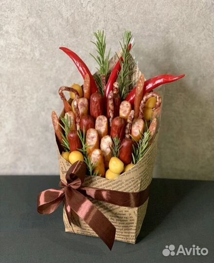 Съедобные букеты для мужчин