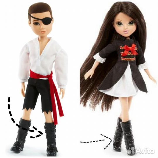 Непарная обувь для кукол Винкс, Мокси, Братц, мх