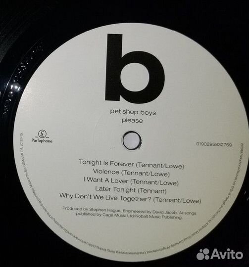 Виниловая пластинка PLG Pet Shop Boys Please (180
