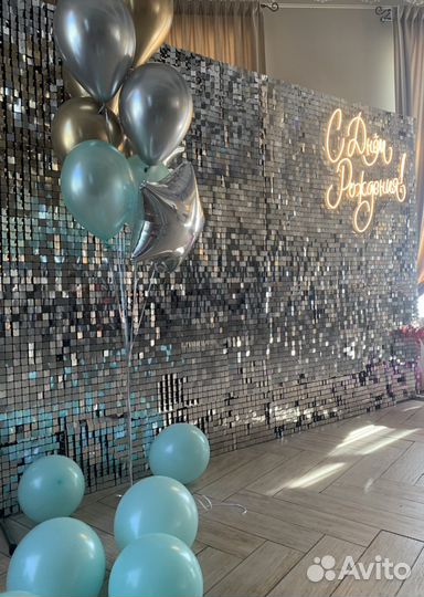 Фотозона, банеры арки оформление шарами