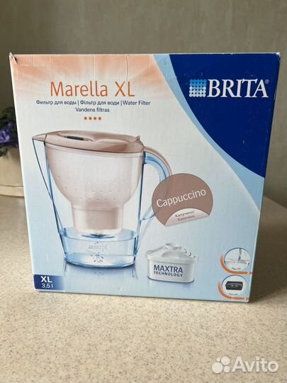 Фильтр кувшин для воды brita Marella XL 3,5 л, цве