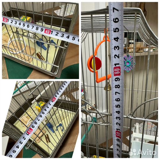 Большая клетка для птиц. 44,5х33,5х67