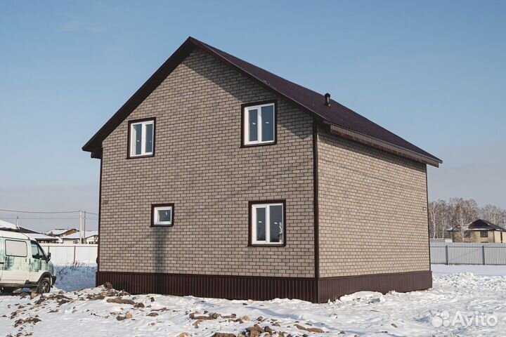 Каркасный дом 126 кв.м фасад под ключ 95-439
