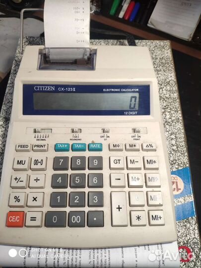 Калькулятор с принтером Citizen CX123N