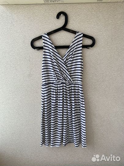 Летнее платье в полоску мини XS-S 40-42