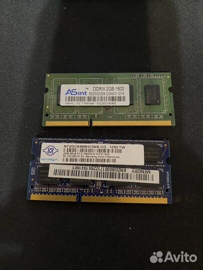 Оперативная память ddr3 для ноутбука