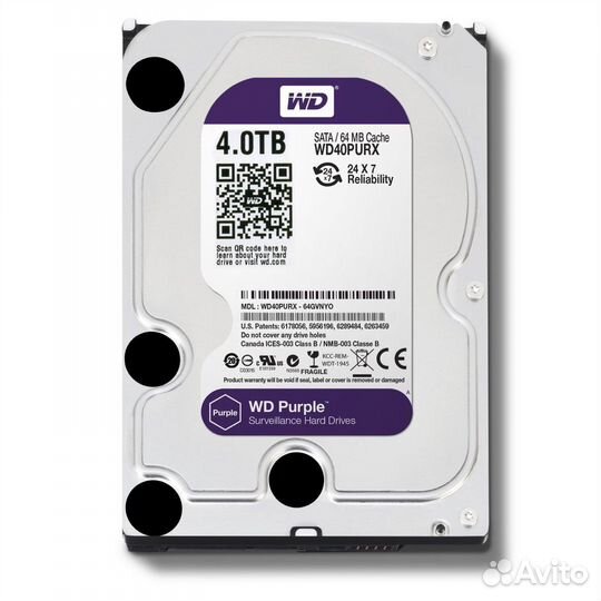 Жесткий диск Western Digital 4TB Purple
