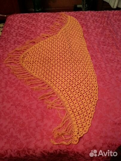 Косынки вязаные шерсть,х/б